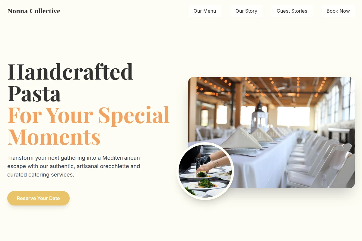 orecchiette Catering