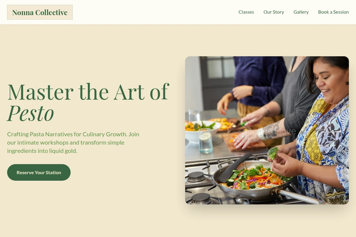 pesto Cooking Class