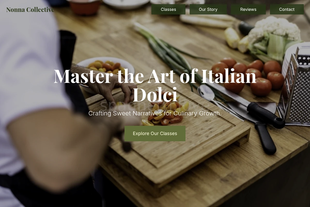dolci Cooking Class